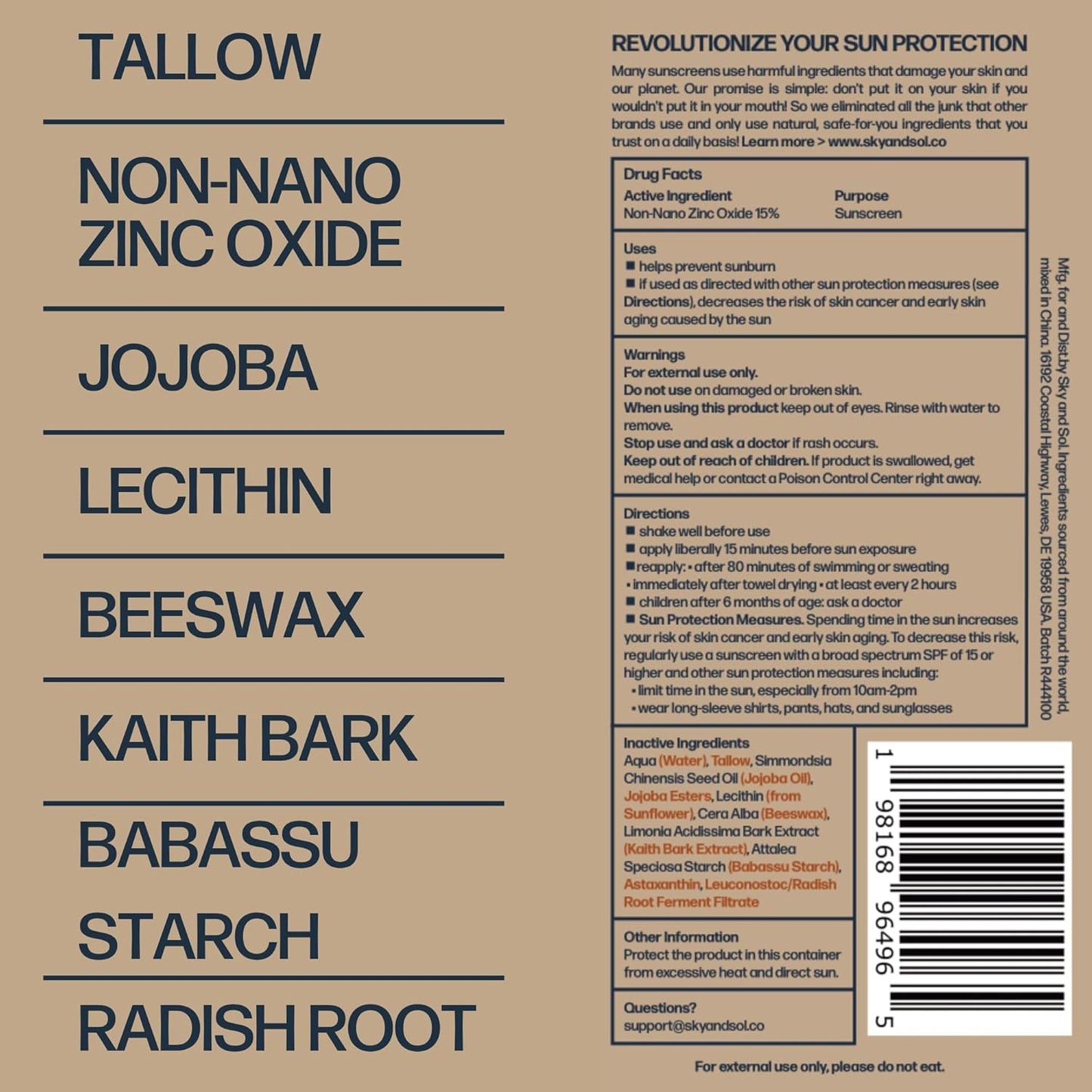 Sky and Sol Everyday Sunscreen SPF 30